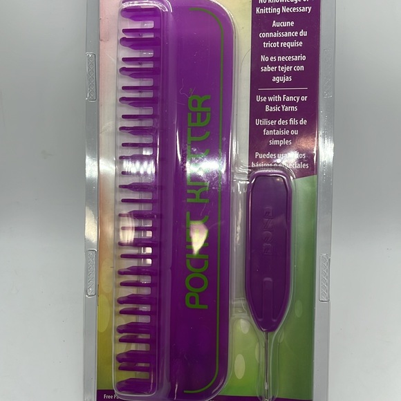 Spirited Pocket Knitter Handheld Portable Knitting Tool NIB - Picture 2 of 6